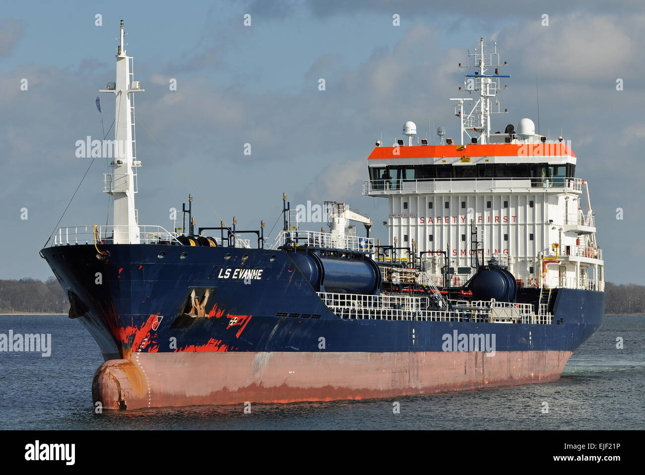 LS Evanne entrando Holtenau si blocca a Kiel. Foto Stock
