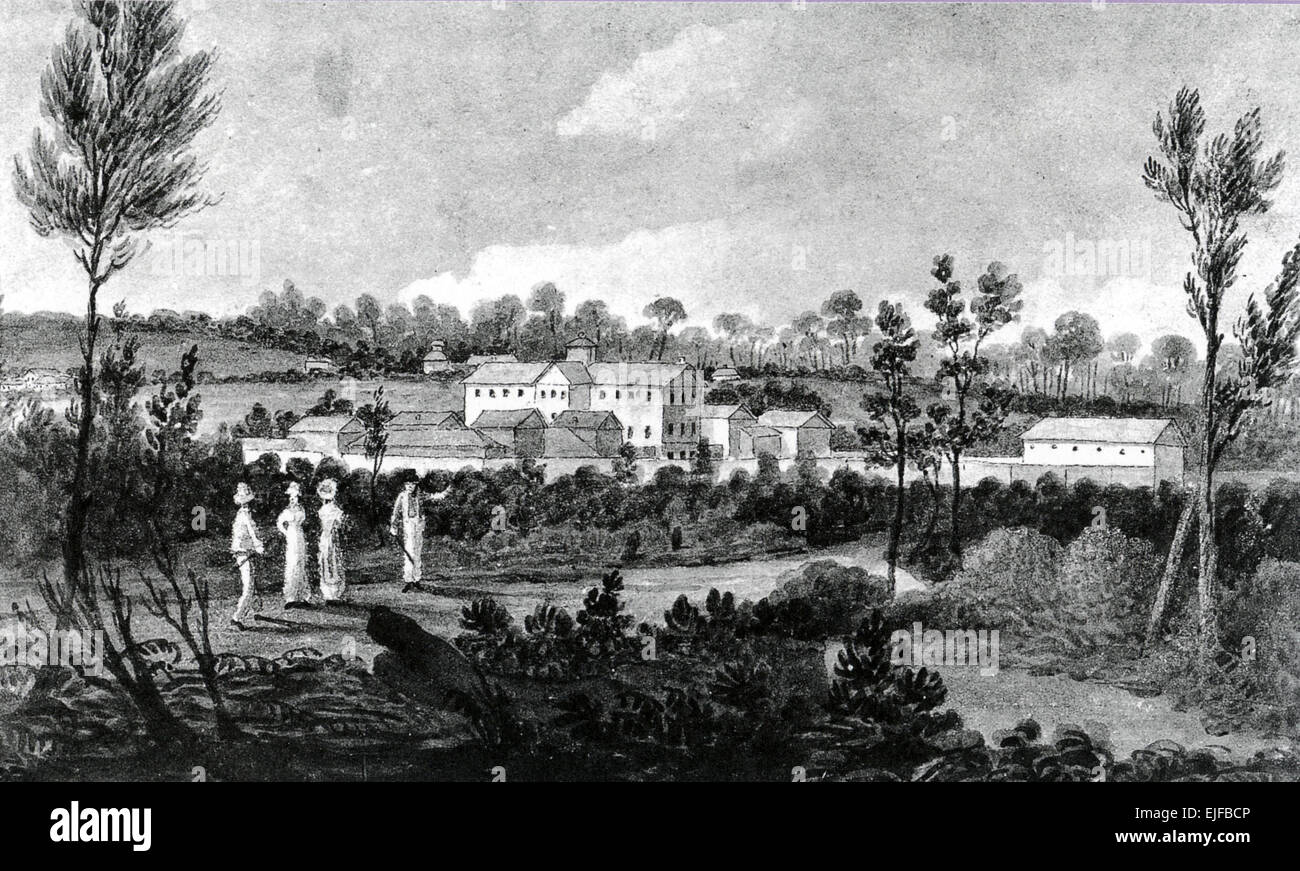 PARRAMATTA FABBRICA FEMMINA, Nuovo Galles del Sud poco dopo l'apertura nel 1821 Foto Stock
