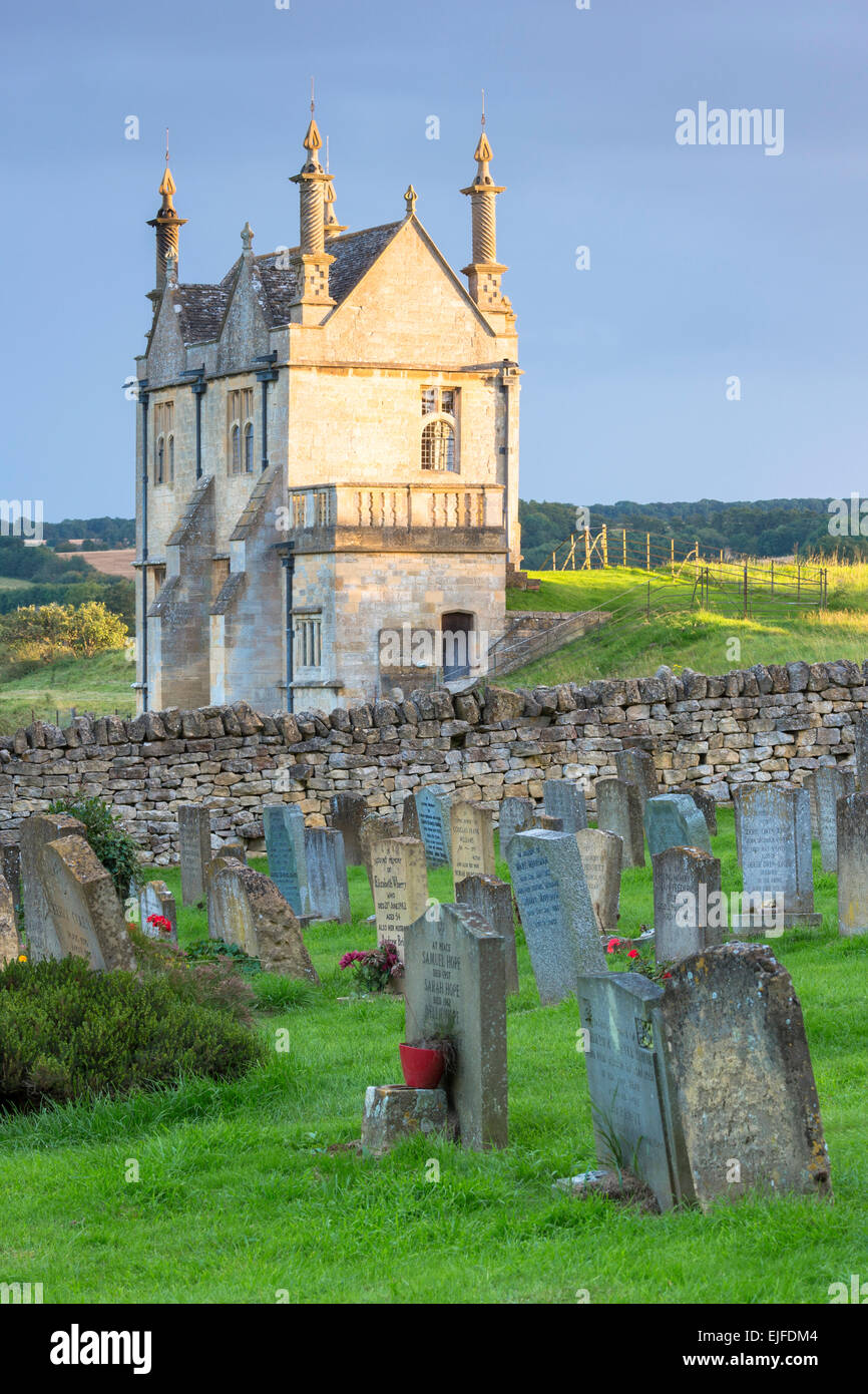 Casa giacobino, una Grade II antico monumento chiamato East Banqueting House a Chipping Campden in Cotswolds, REGNO UNITO Foto Stock