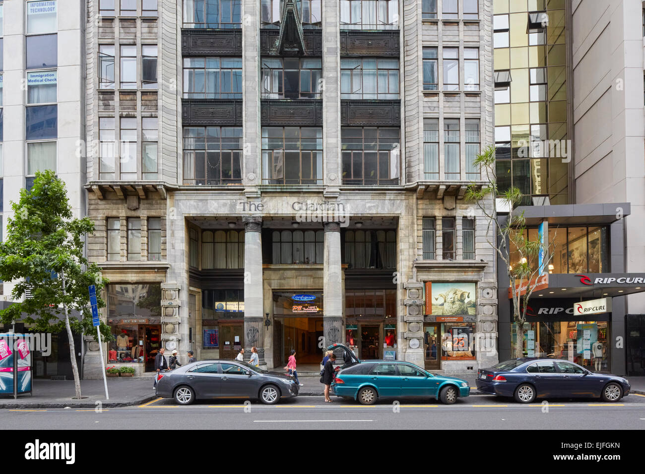 Il Guardian Building, Queen Street, Auckland, Nuova Zelanda Foto Stock