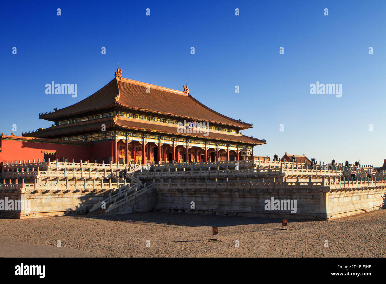Sala della suprema armonia, la Città Proibita di Pechino, Cina Foto Stock