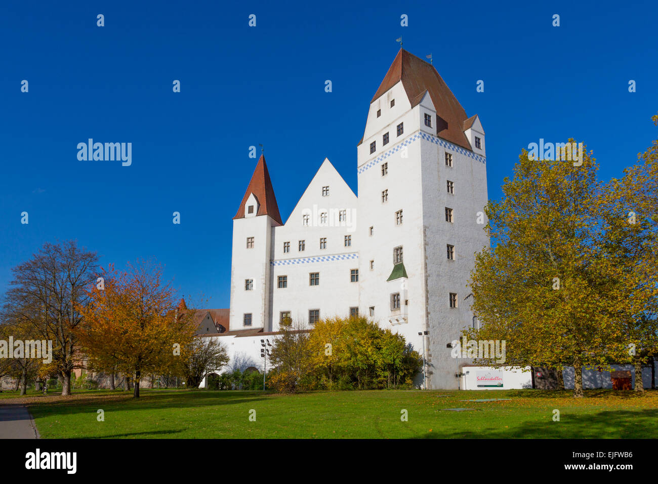 Neues Schloss, Castel Nuovo esercito bavarese Museum, autunno, Ingolstadt, Alta Baviera, Baviera, Germania Foto Stock