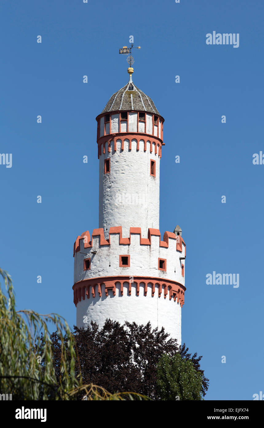 Torre Bianca, Bad Homburg Castello, Bad Homburg, Main-Taunus-Kreis, Hesse, Germania Foto Stock