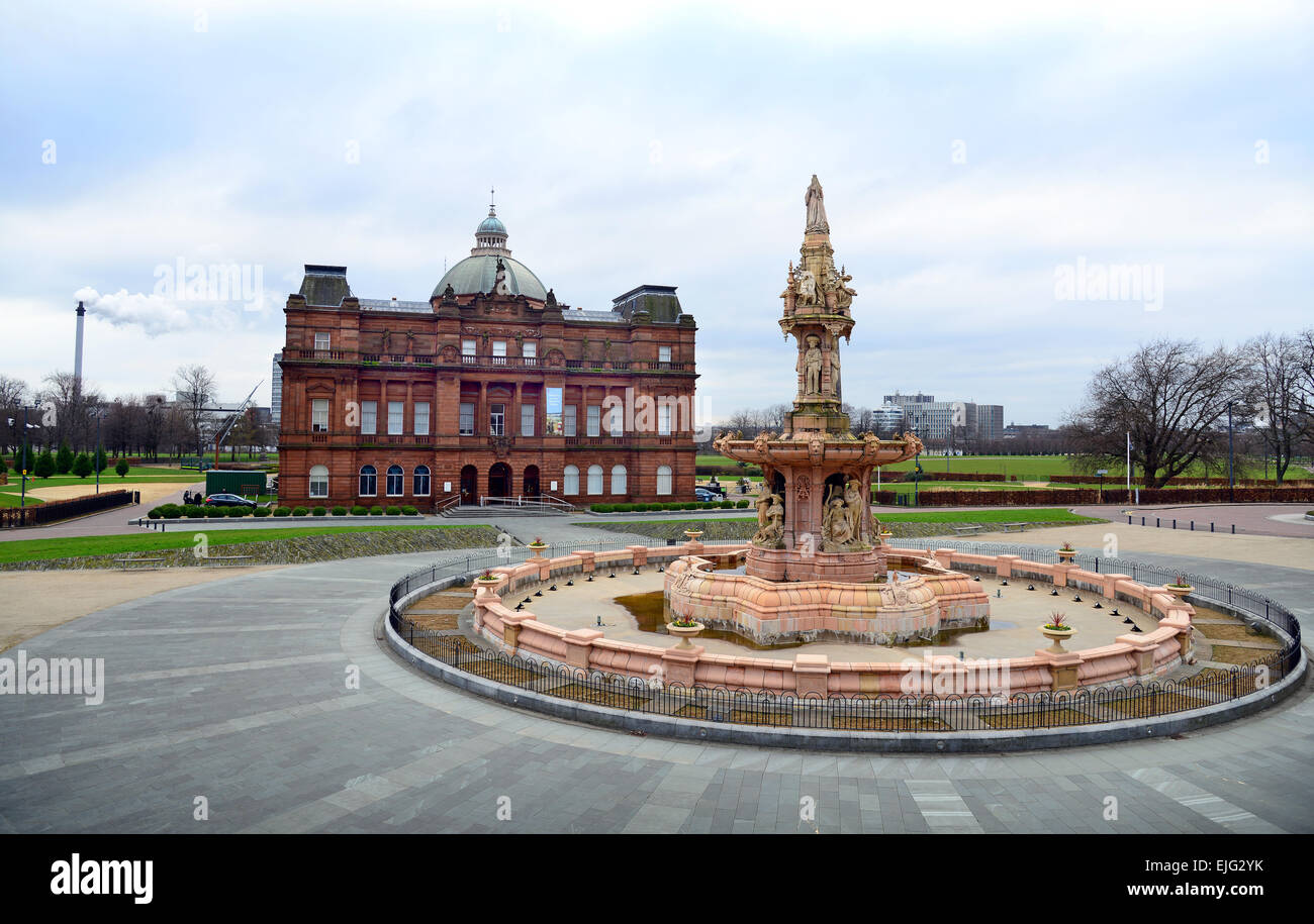 Il Palazzo del Popolo e il giardino d'inverno, Glasgow, Scozia. Foto Stock