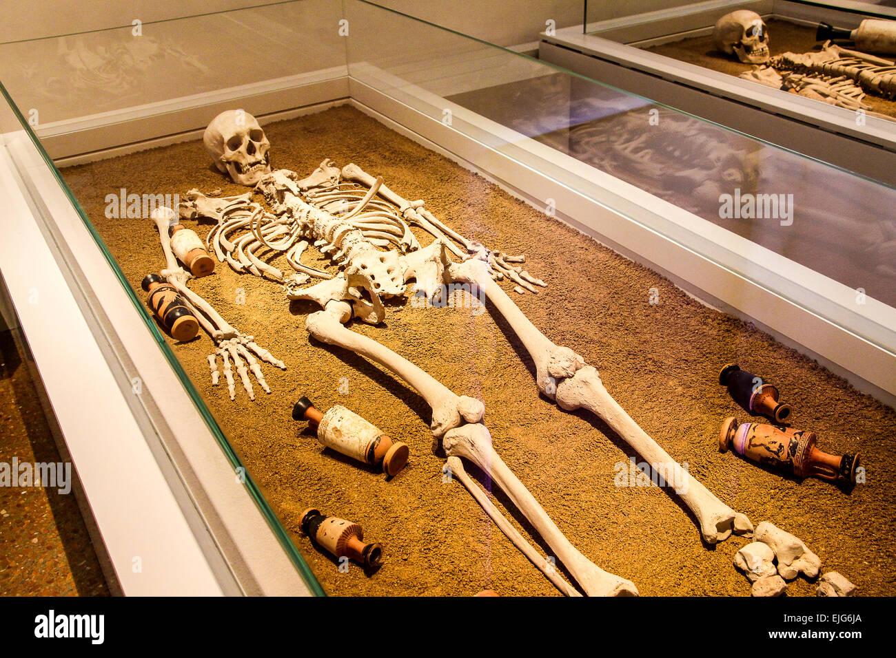 Grecia Atene Museo Archeologico Nazionale rimane Funerale Foto Stock