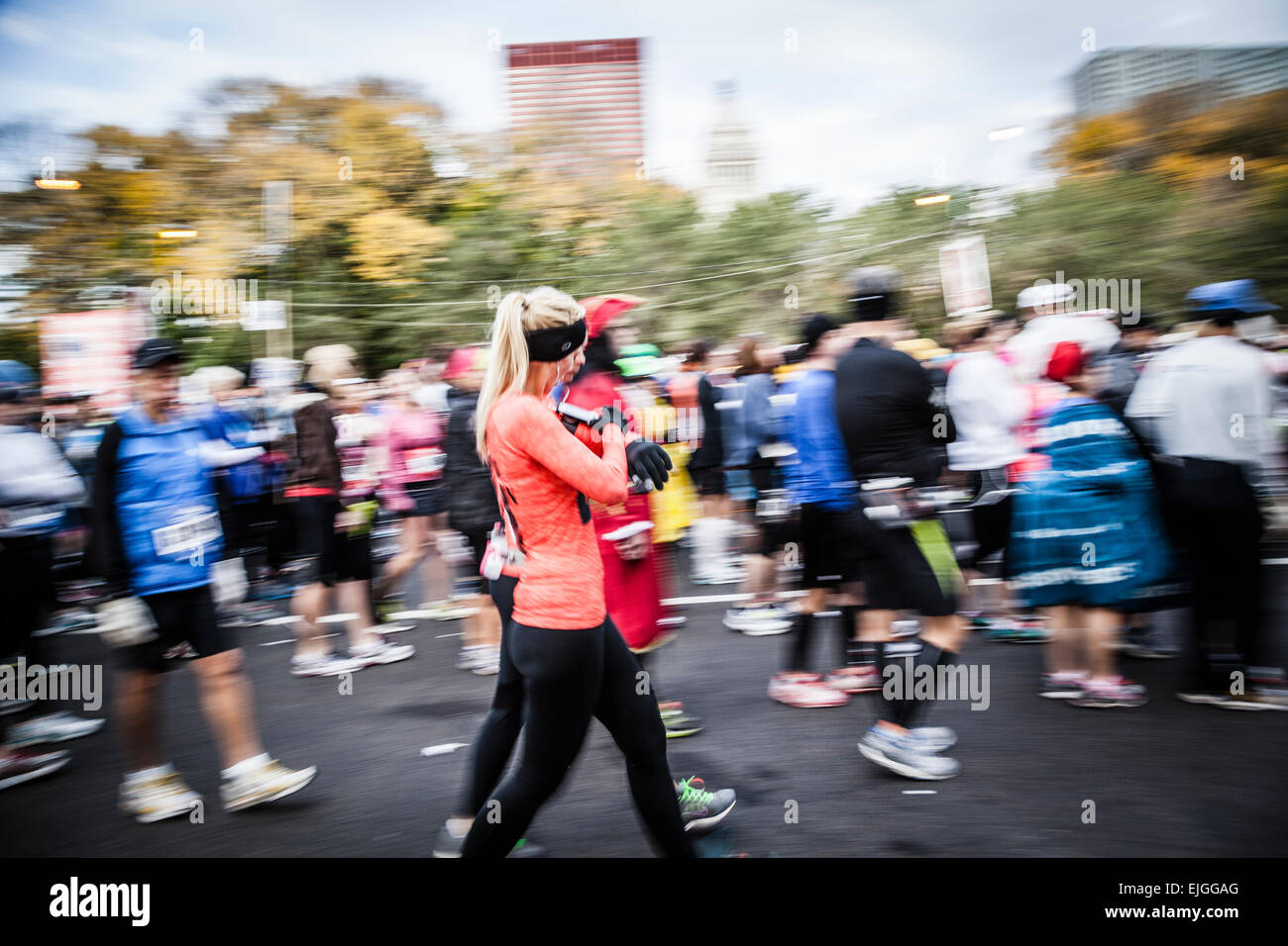 Chicago maratona completato il 2012 Maratona di Chicago Foto Stock