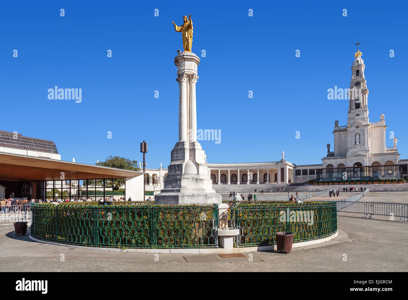 Santuario di Fatima, Portogallo. Sacro Cuore di Gesù un monumento. Foto Stock