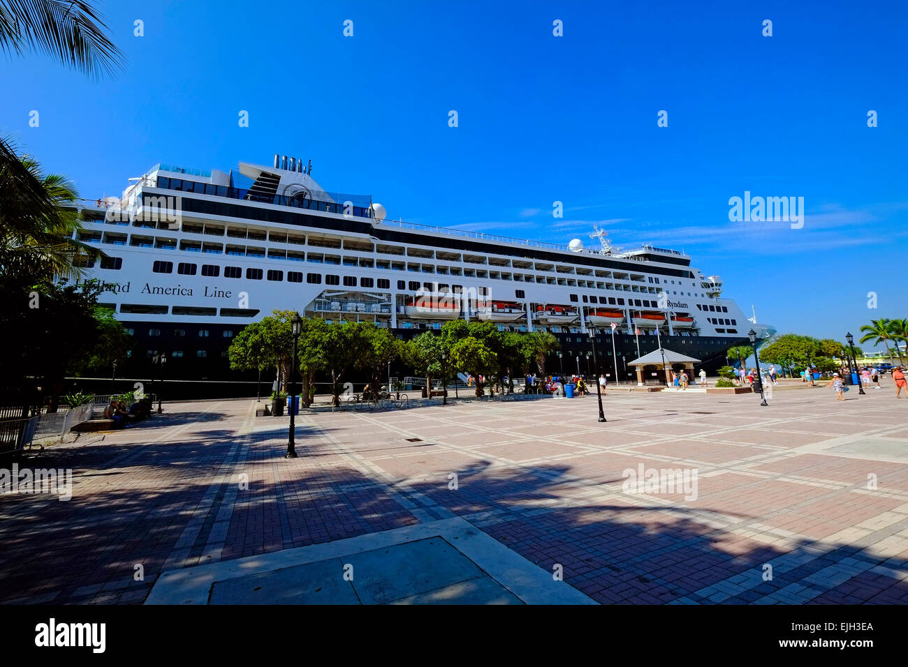 Mallory Square Key West Florida FL destinazione per Western Caraibi Crusie da Tampa Foto Stock
