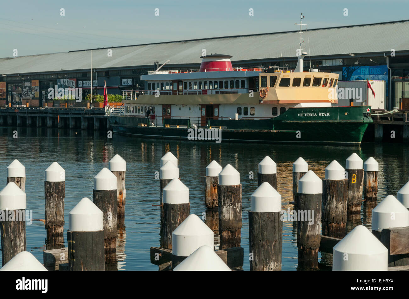 Central Pier, Docklands, Melbourne, Victoria, Australia Foto Stock