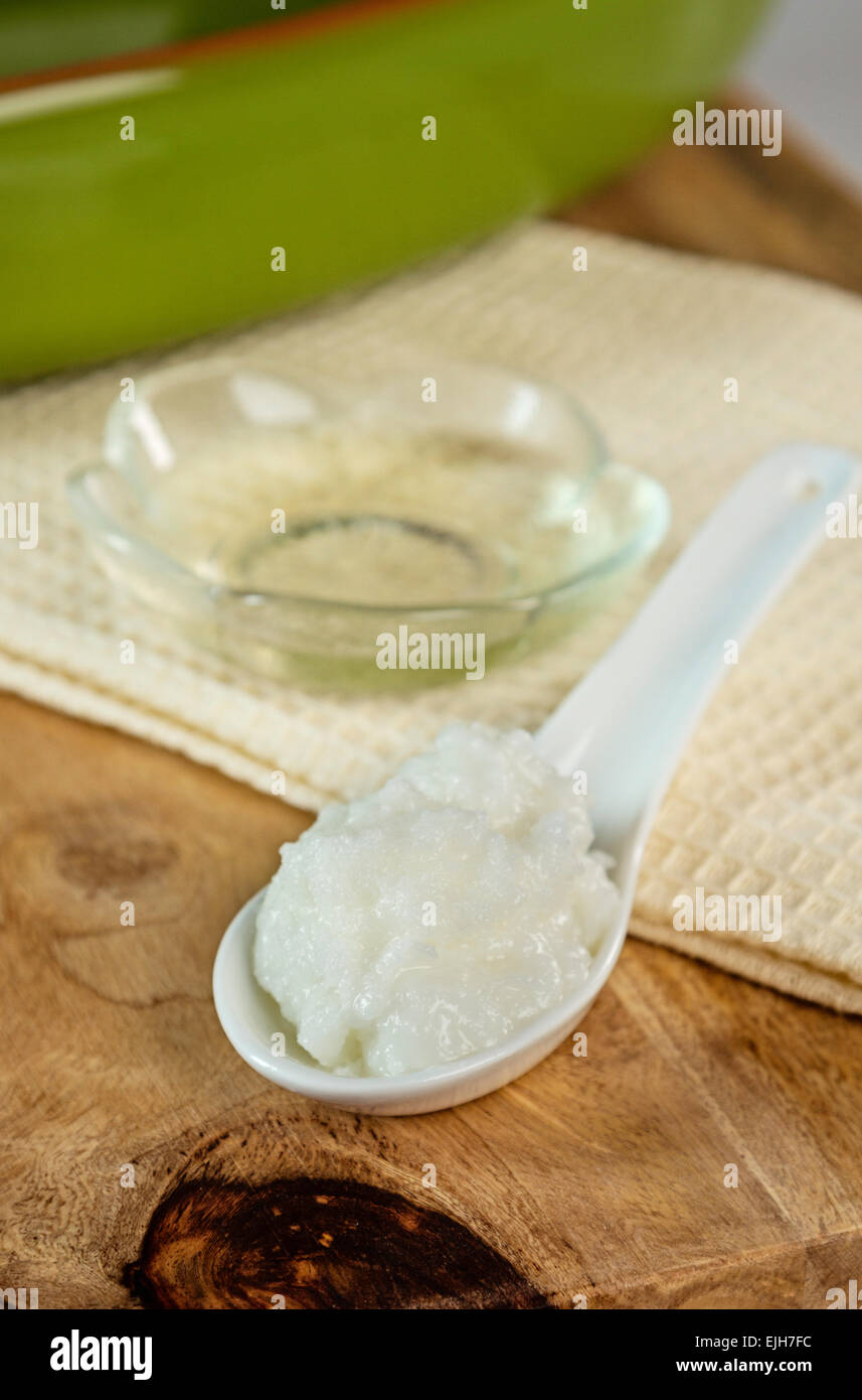 Olio di cocco Foto Stock