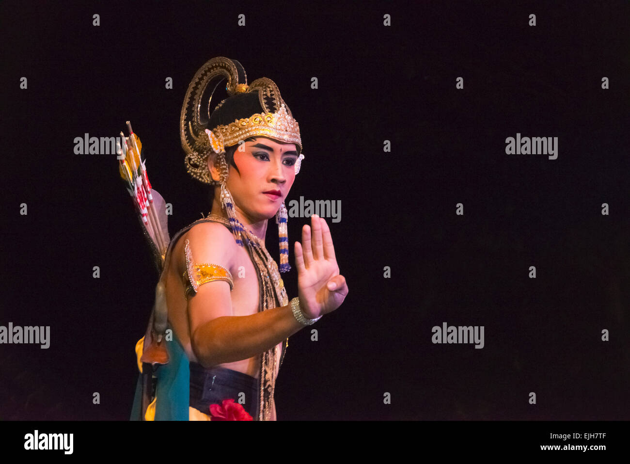 Ramayana Ballet performance, Yogyakarta, Java, Indonesia Foto Stock