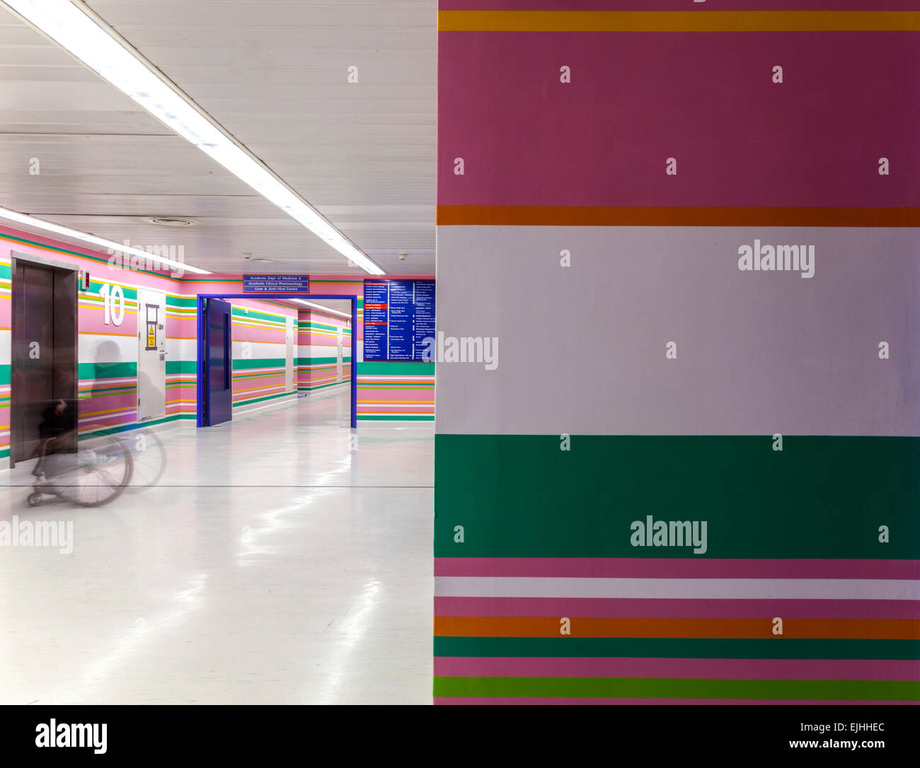 St Mary s Hospital di Londra, Regno Unito. Design: Bridget Riley, 2014. Foto Stock