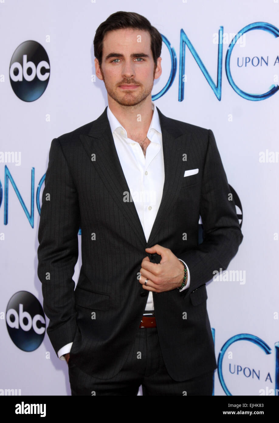 La stagione 4 premiere di ABC "Una Volta" tenutasi presso l'El Capitan theater - Arrivi con: Colin O'Donoghue dove: Los Angeles, California, Stati Uniti quando: 21 Set 2014 Foto Stock