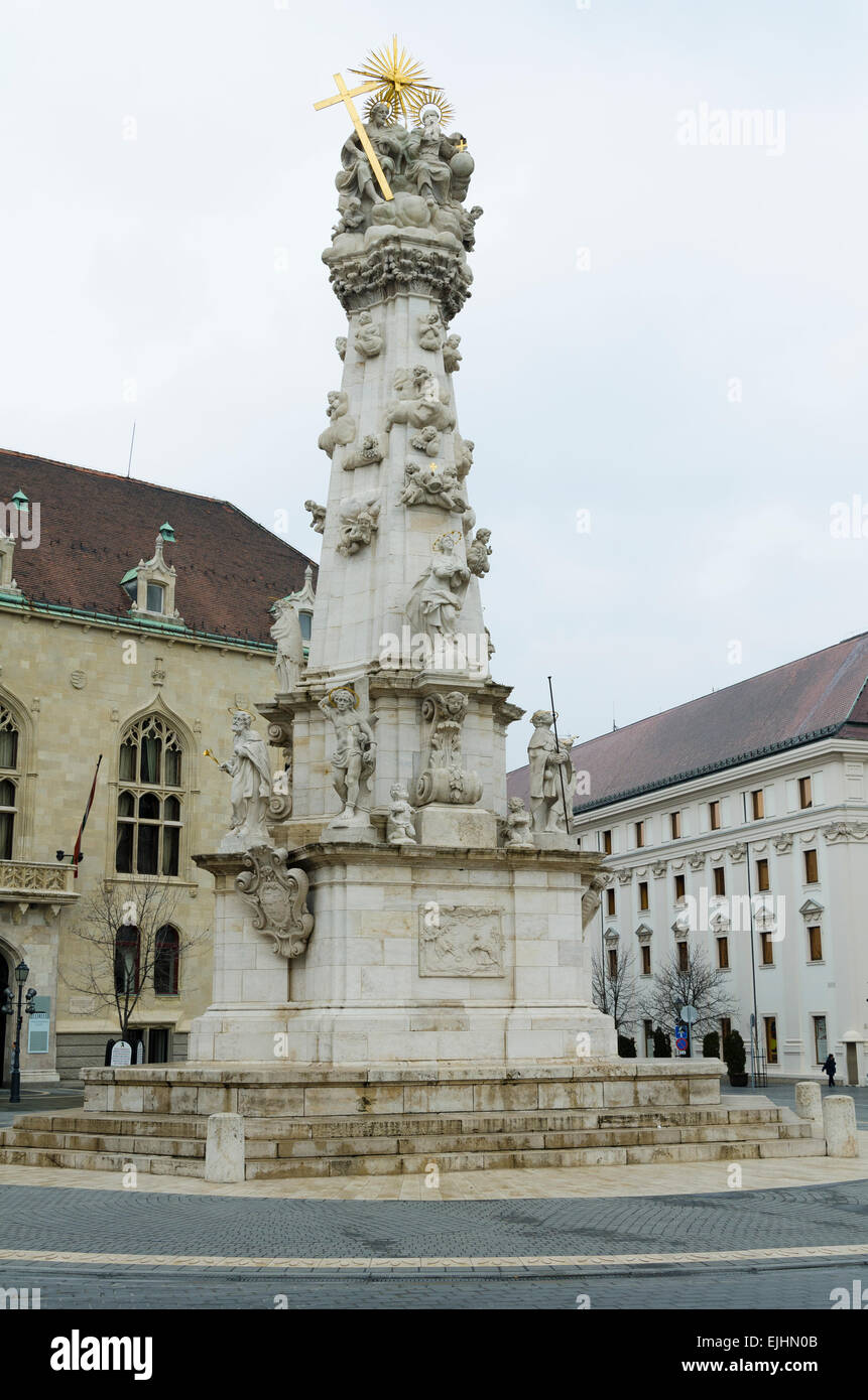 Statua di cattolica a Budapest Foto Stock