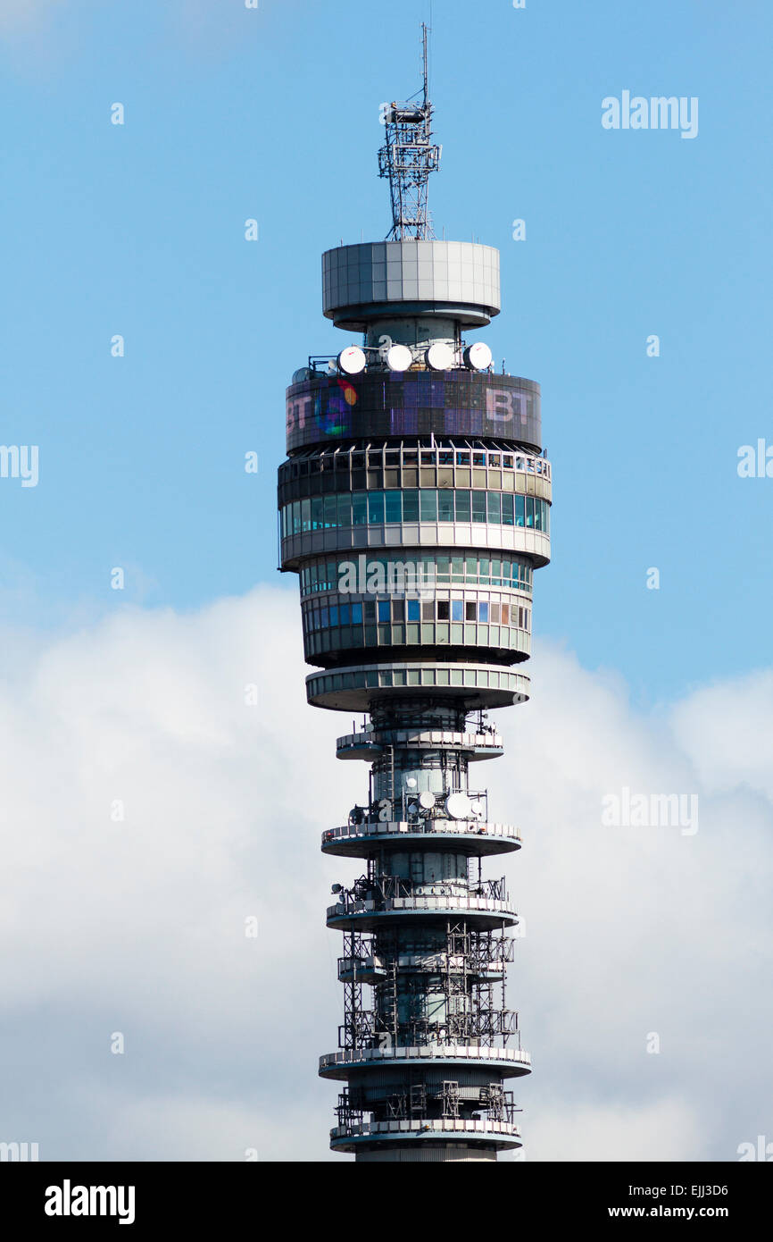BT Tower, Fitzrovia, London, England, Regno Unito Foto Stock