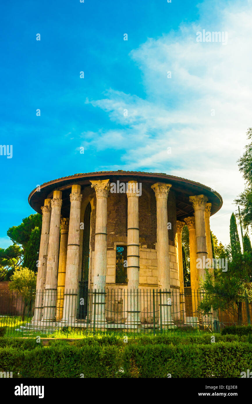 Tempio di Ercole Vincitore, Roma Foto Stock