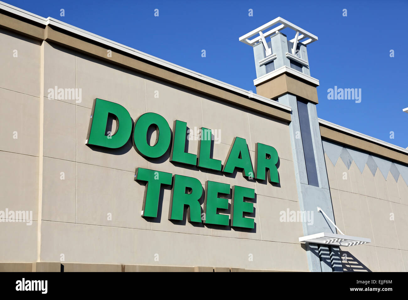 Dollar Tree store segno anteriore, retail business negozio anteriore, STATI UNITI D'AMERICA Foto Stock