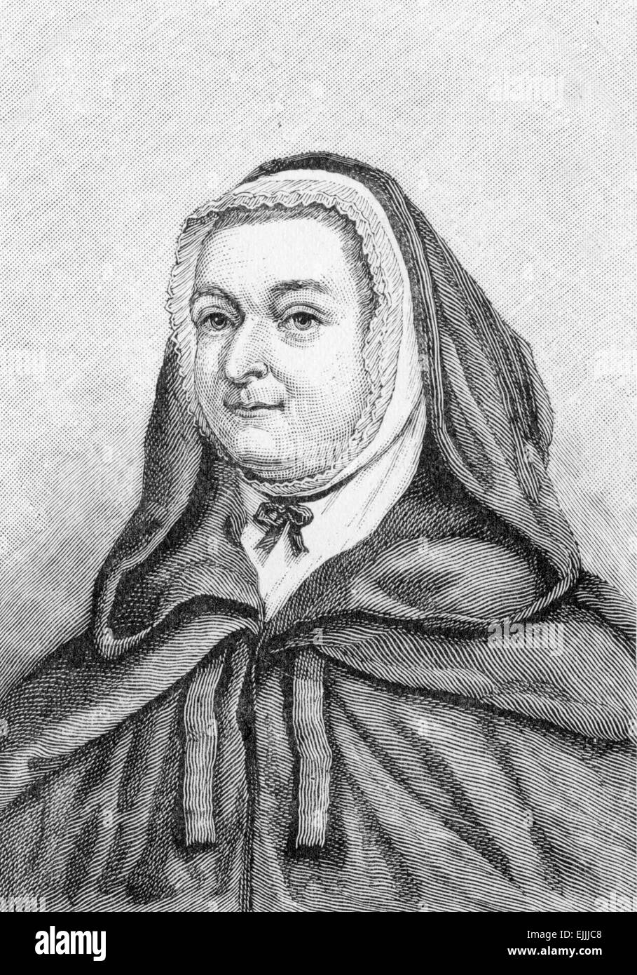 Maria Bosanquet Fletcher (1739 - 1815) Inglese deaconess agli inizi del movimento metodista. Foto Stock