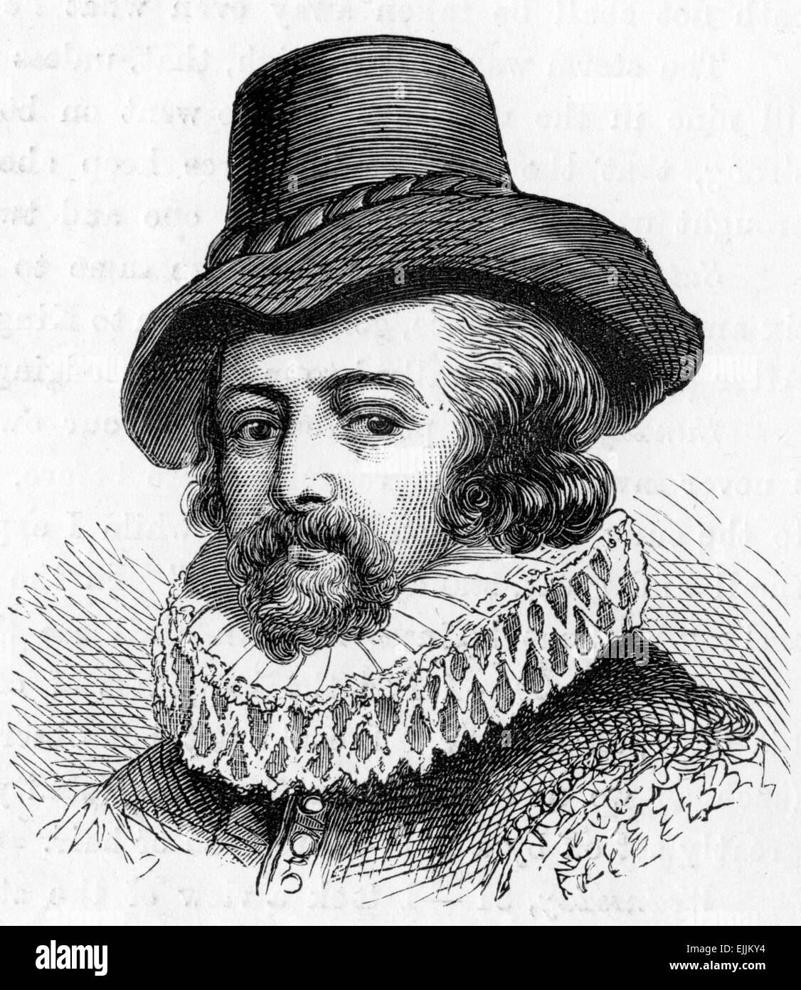 Sir Francis Bacon, primo Visconte St Alban,Peltonen (1561 -1626-) considerato come il padre del metodo scientifico Foto Stock