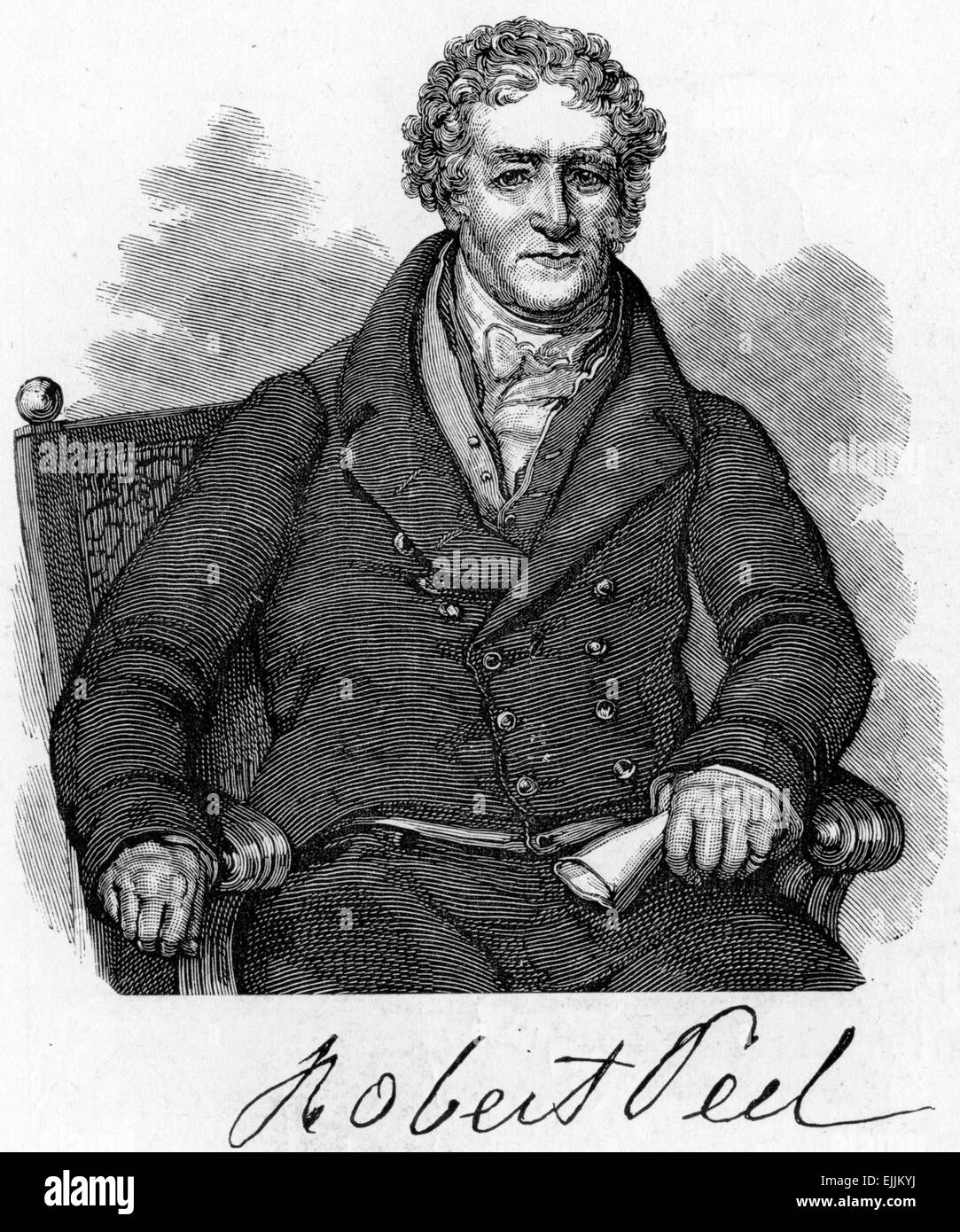 Sir Robert Peel, 1° Baronet (1750 - 1830), uomo politico britannico e industriale e uno dei primi produttori tessili Foto Stock