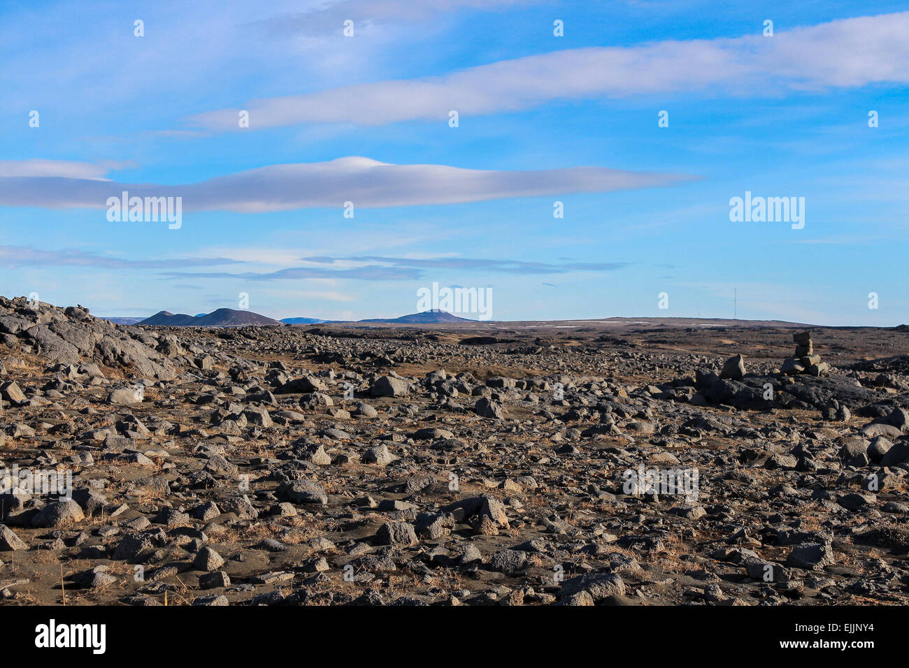 Islanda Tundra in estate Foto Stock