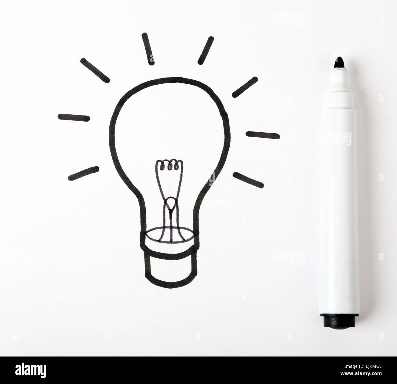 Disegno della lampadina della luce Foto stock - Alamy