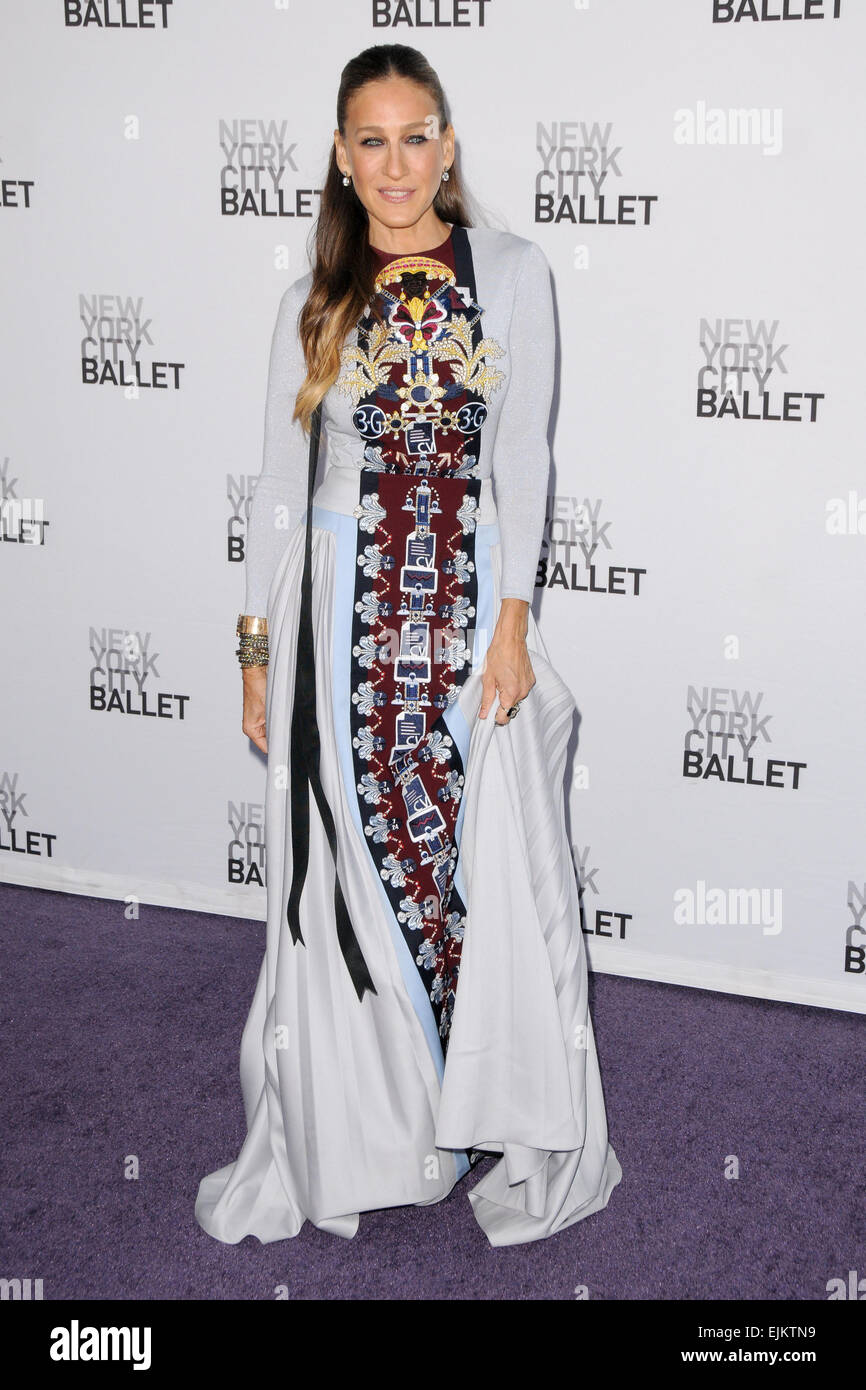 New York City Ballet 2014 caduta Gala di moda - tappeto rosso arrivi con: Sarah Jessica Parker dove: Manhattan, New York, Stati Uniti quando: 23 Set 2014 Foto Stock