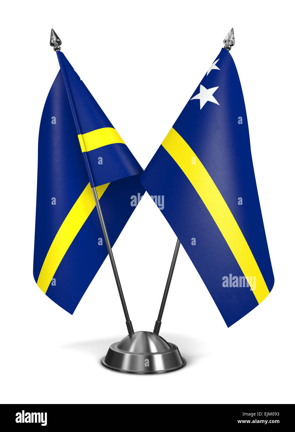 Curacao - Bandiere in miniatura. Foto Stock