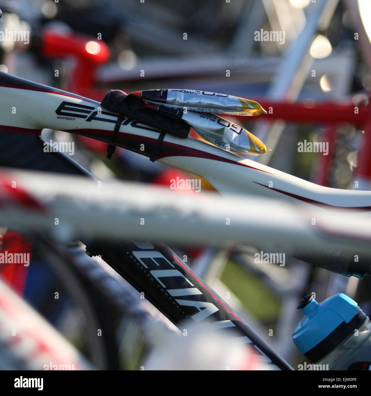 Bike rivestita in corrispondenza di gara Foto Stock