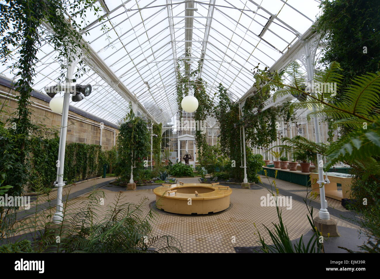 Interno del Wentworth i giardini del castello di conservatorio, Barnsley, South Yorkshire, Regno Unito. Immagine: Scott Bairstow/Alamy Foto Stock