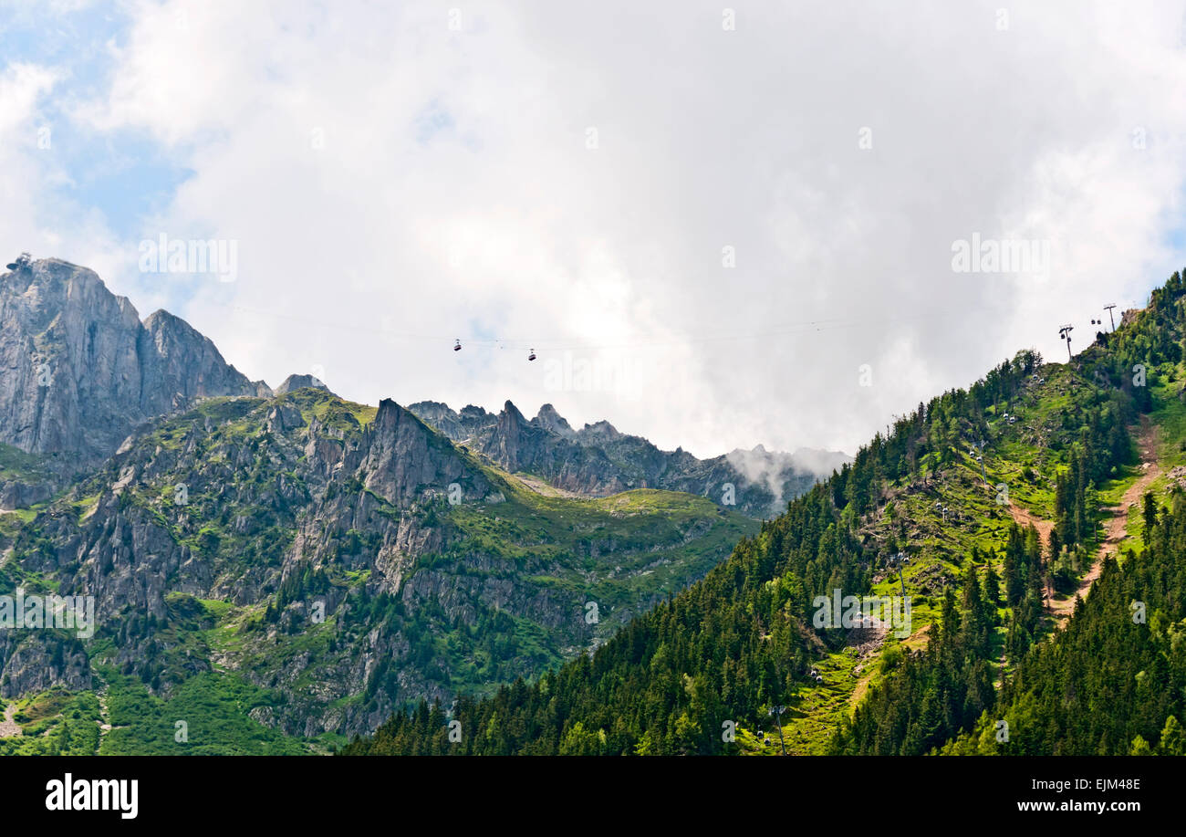 Chamonix Mont Blanc Foto Stock