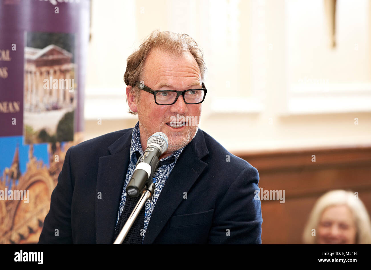 Alastair Hignell al oldie pranzo letterario 17/04/12 Foto Stock