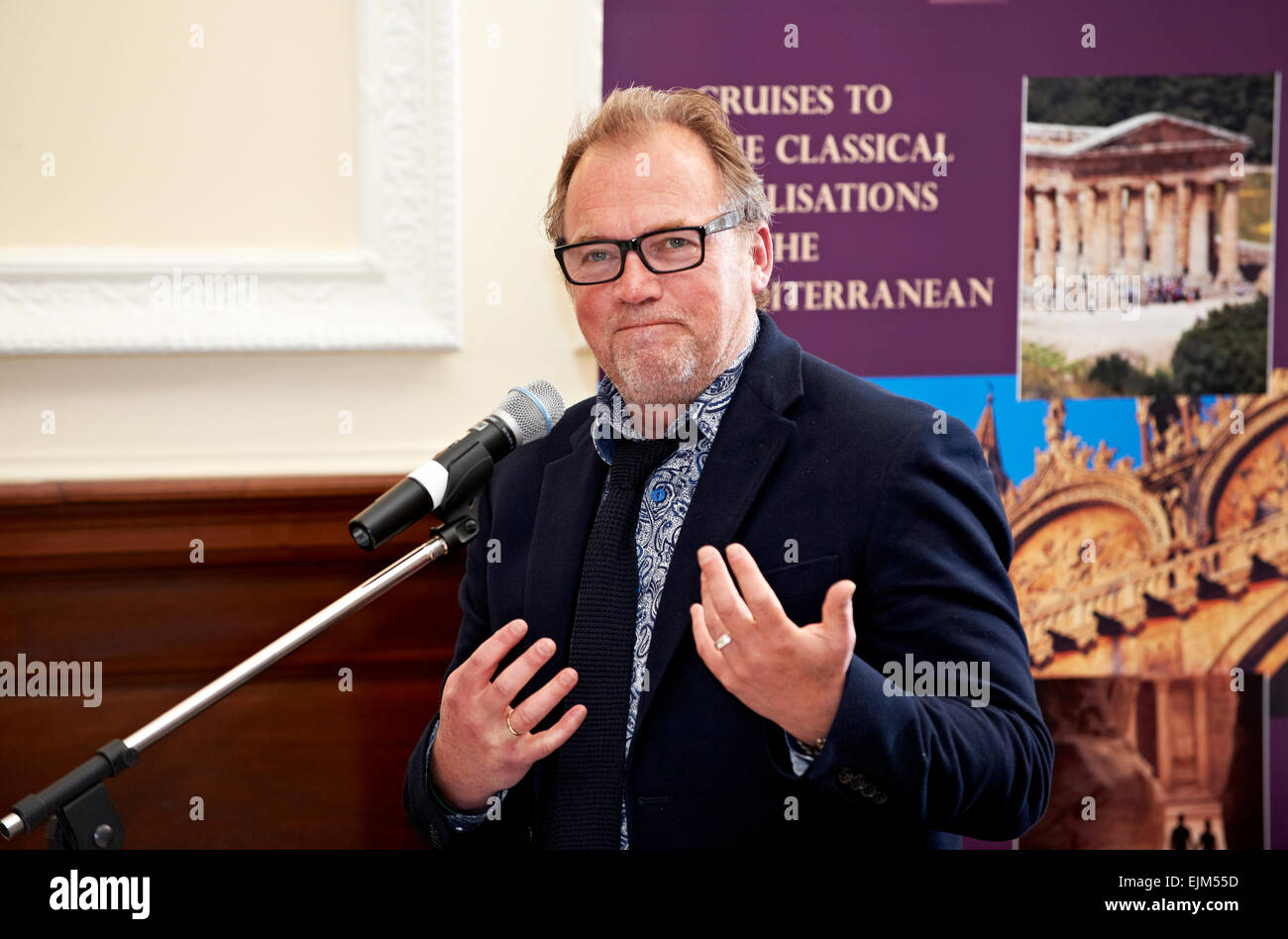 Alastair Hignell al oldie pranzo letterario 17/04/12 Foto Stock