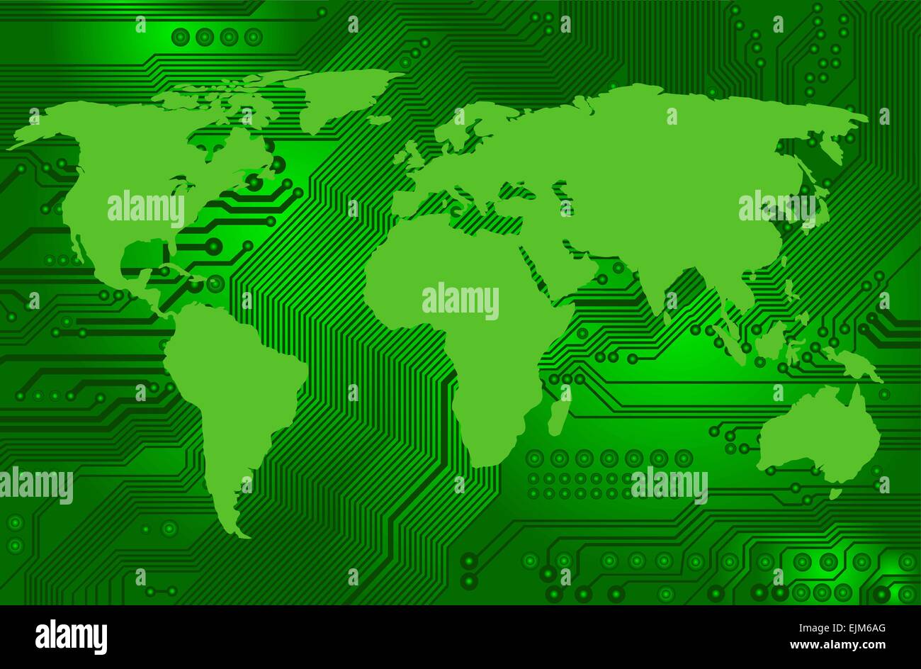La tecnologia abstract - comunicazione globale - international la connettività Internet - vettore Illustrazione Vettoriale