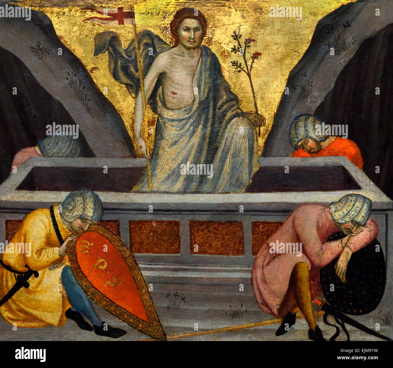 La risurrezione di Cristo 1405 Taddeo di Bartolo ( Taddeo Bartoli ) 1362 - 1422 Siena Italia Italiano Foto Stock