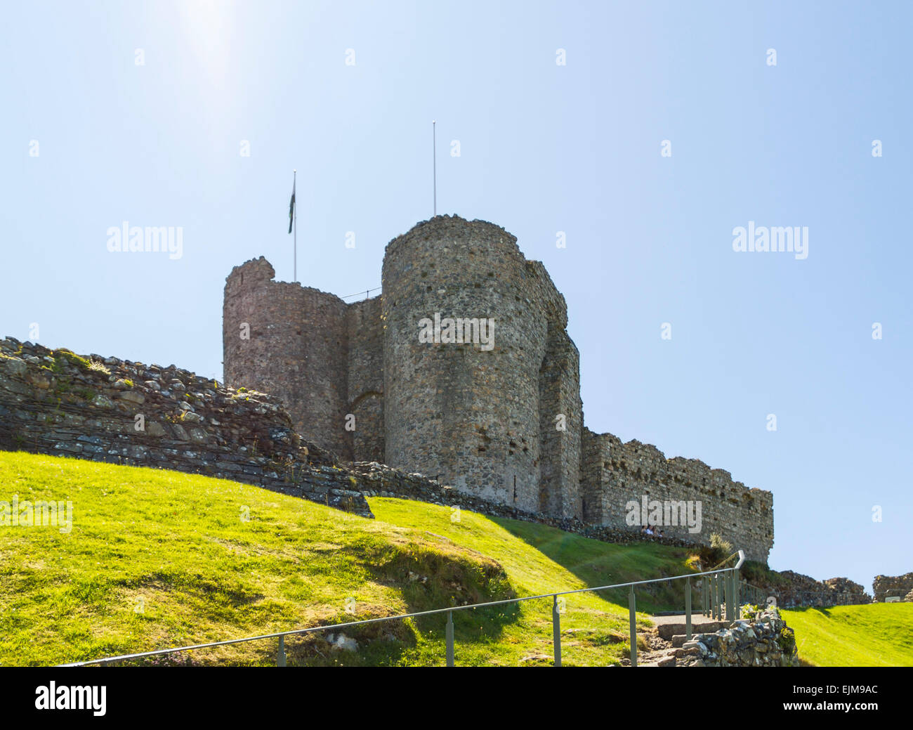 Criccieth Castle, Gwynedd, il Galles del Nord. Foto Stock