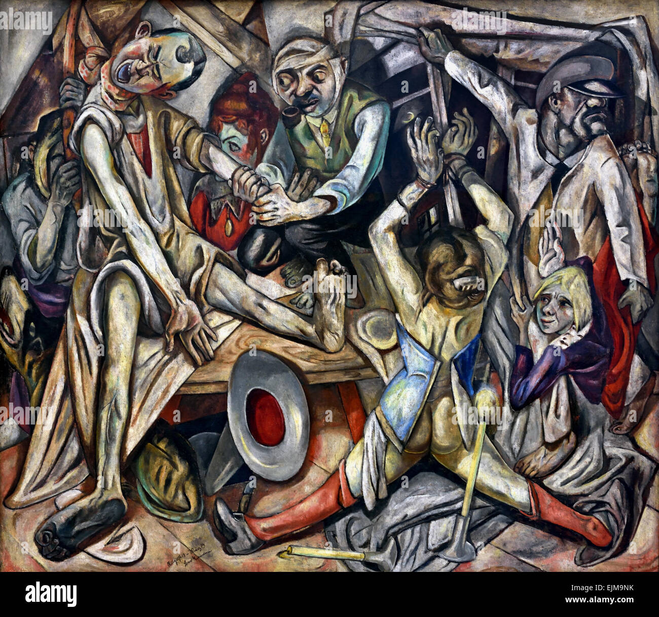 Die Nacht - Notte 1918-19 di Max Beckmann (1884 - 1950) il tedesco in Germania Foto Stock