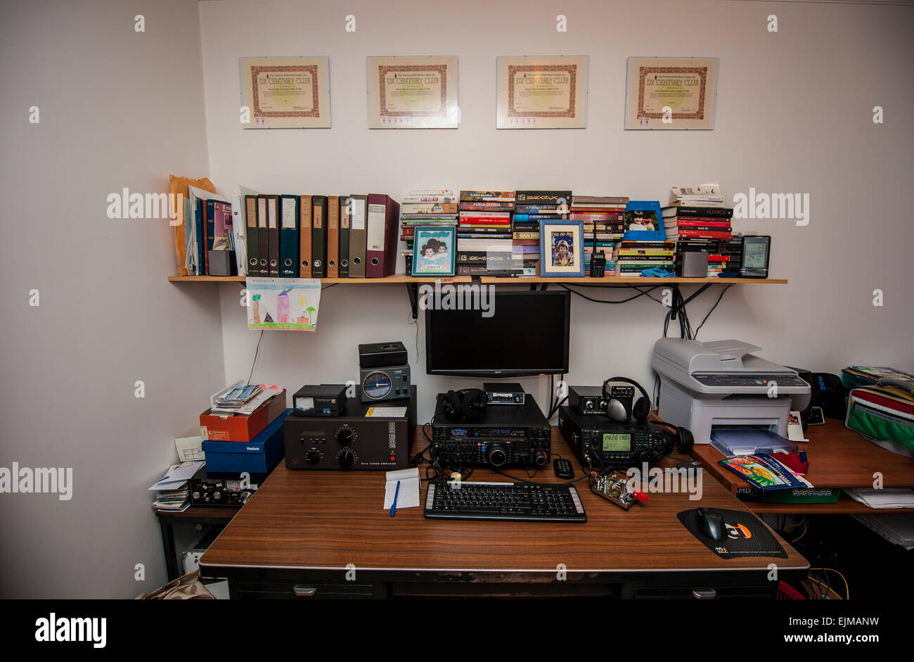 Amateur radio dalla stazione di Canico, isola di Madeira, Oceano Atlantico Foto Stock