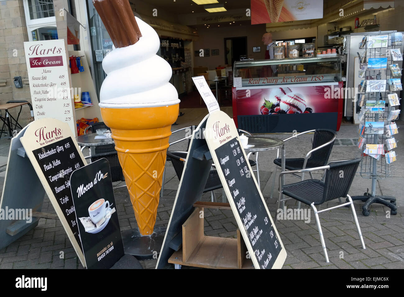 Morcambe, gelateria Foto Stock