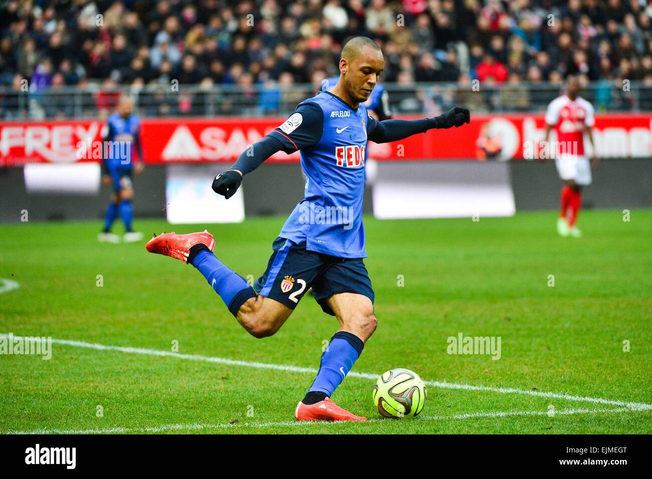 Officina Fabinho - 22.03.2015 - Reims/Monaco - 30eme journee de Ligue 1 -.Photo : Dave inverno/Icona Sport Foto Stock