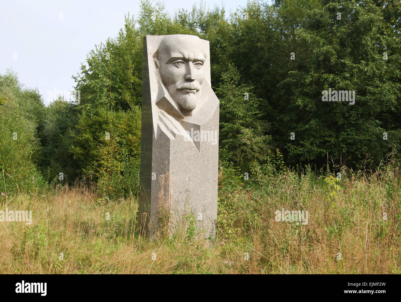 Vecchio busto di Lenin in Estone museo di storia Foto Stock