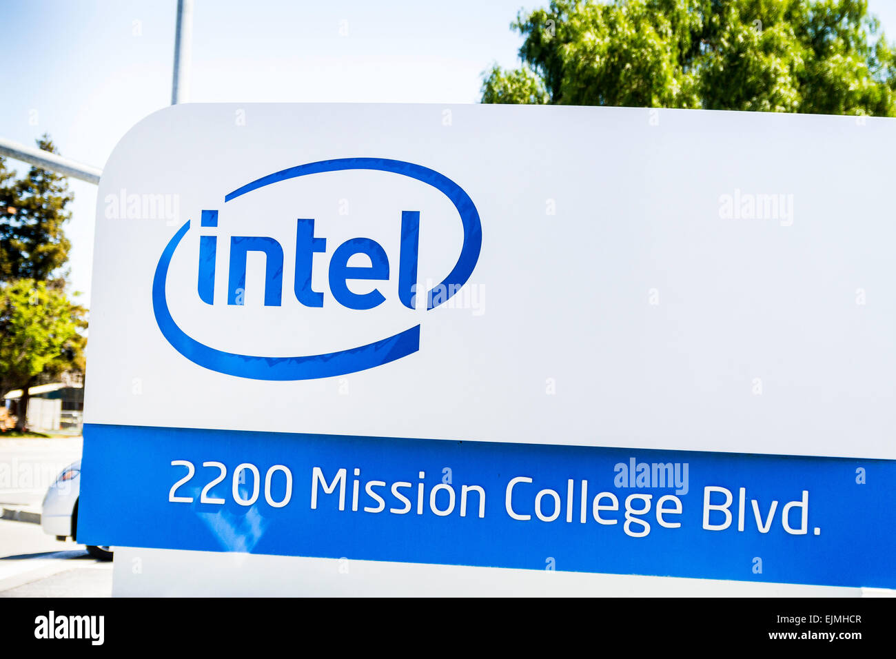 Intel Corporation a Santa Clara, California Foto Stock