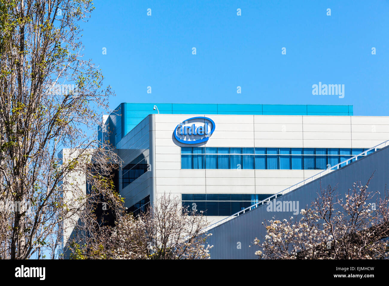 Intel Corporation a Santa Clara, California Foto Stock