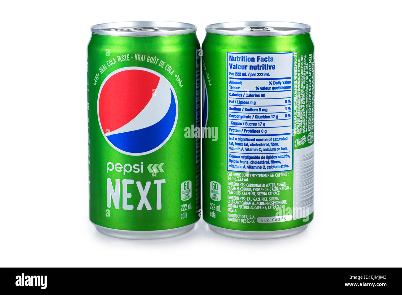 Successivamente, Pepsi Cola lattine, può Foto Stock