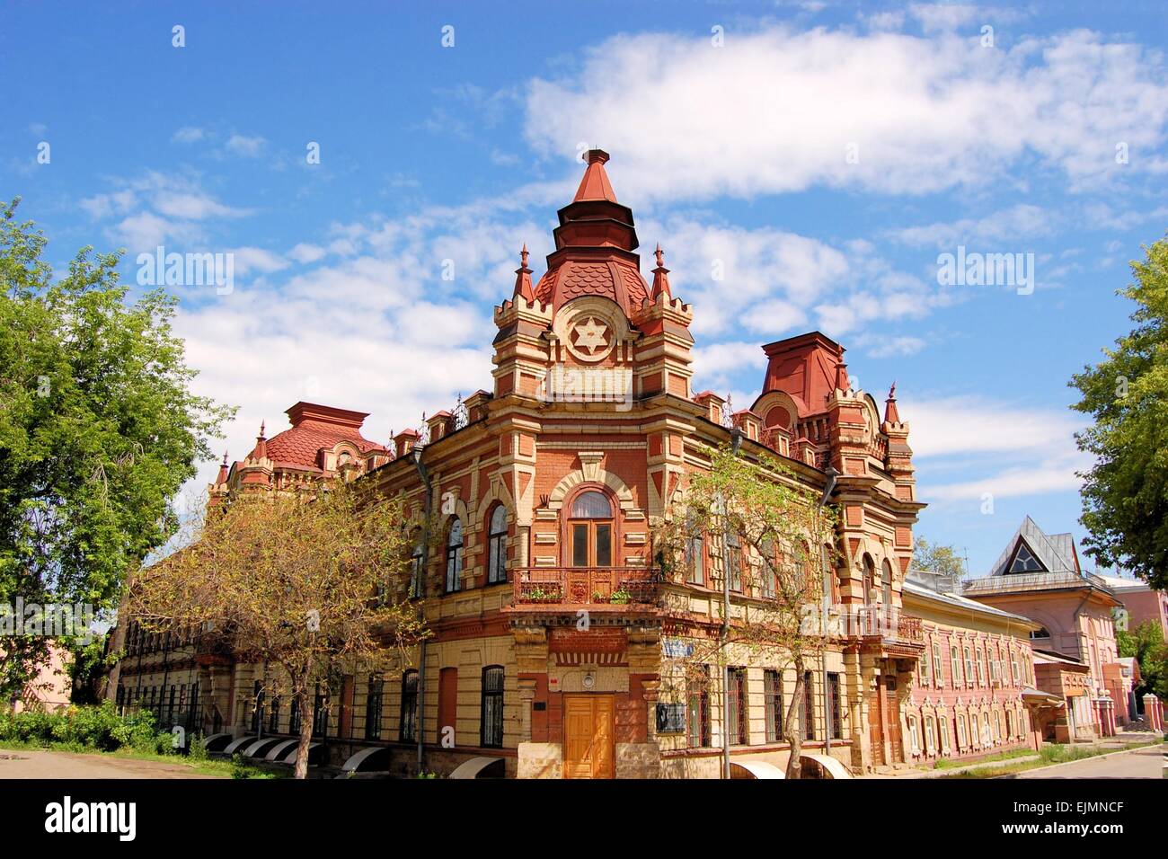 Edificio di Irkutsk Biblioteca Regionale, Siberia, Russia Foto Stock