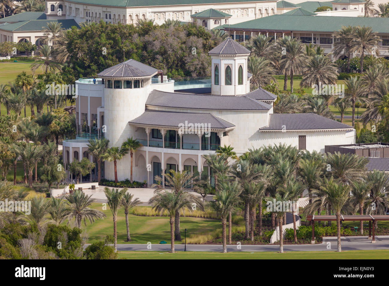 Privato villa di lusso nella periferia di Dubai. Dicembre 16, 2014 in Dubai Emirati Arabi Uniti Foto Stock