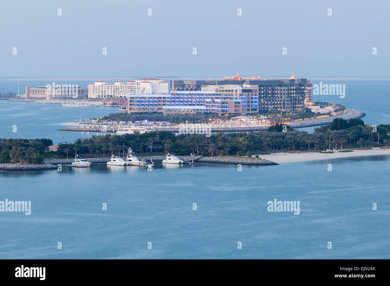 Resort Hotel del Golfo Arabico costa in Dubai Emirati Arabi Uniti Foto Stock