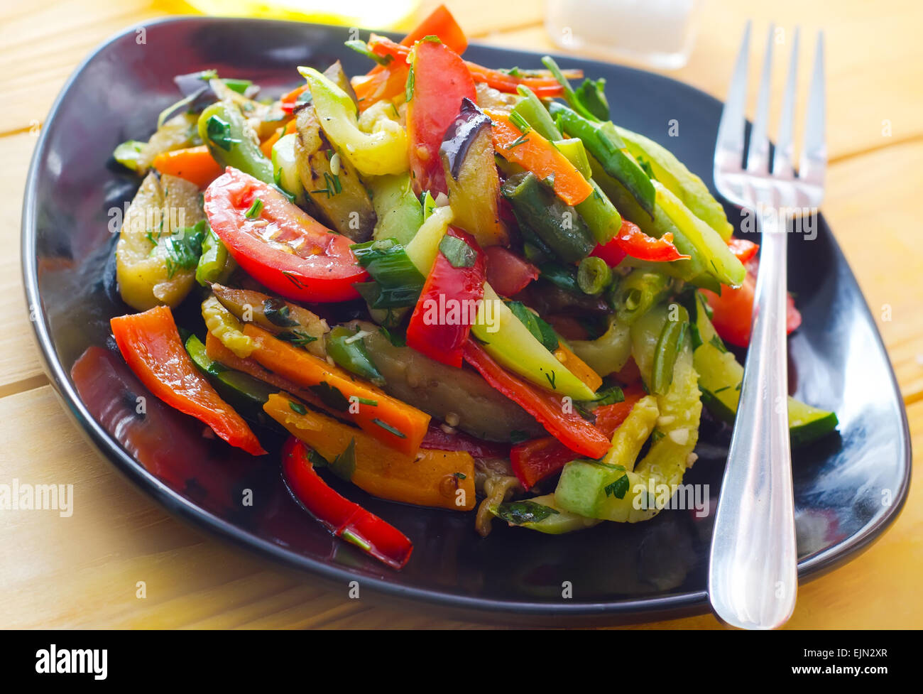 Saltate in padella la varietà di verdure , stile tailandese cibo Foto Stock