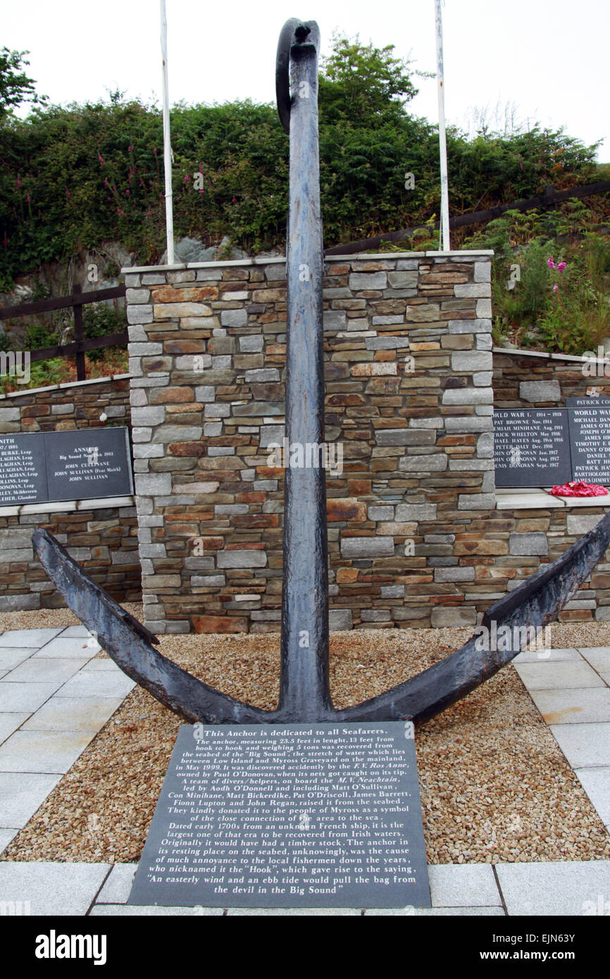 Unione hall west cork memoriale per i marinai dispersi in mare Foto Stock