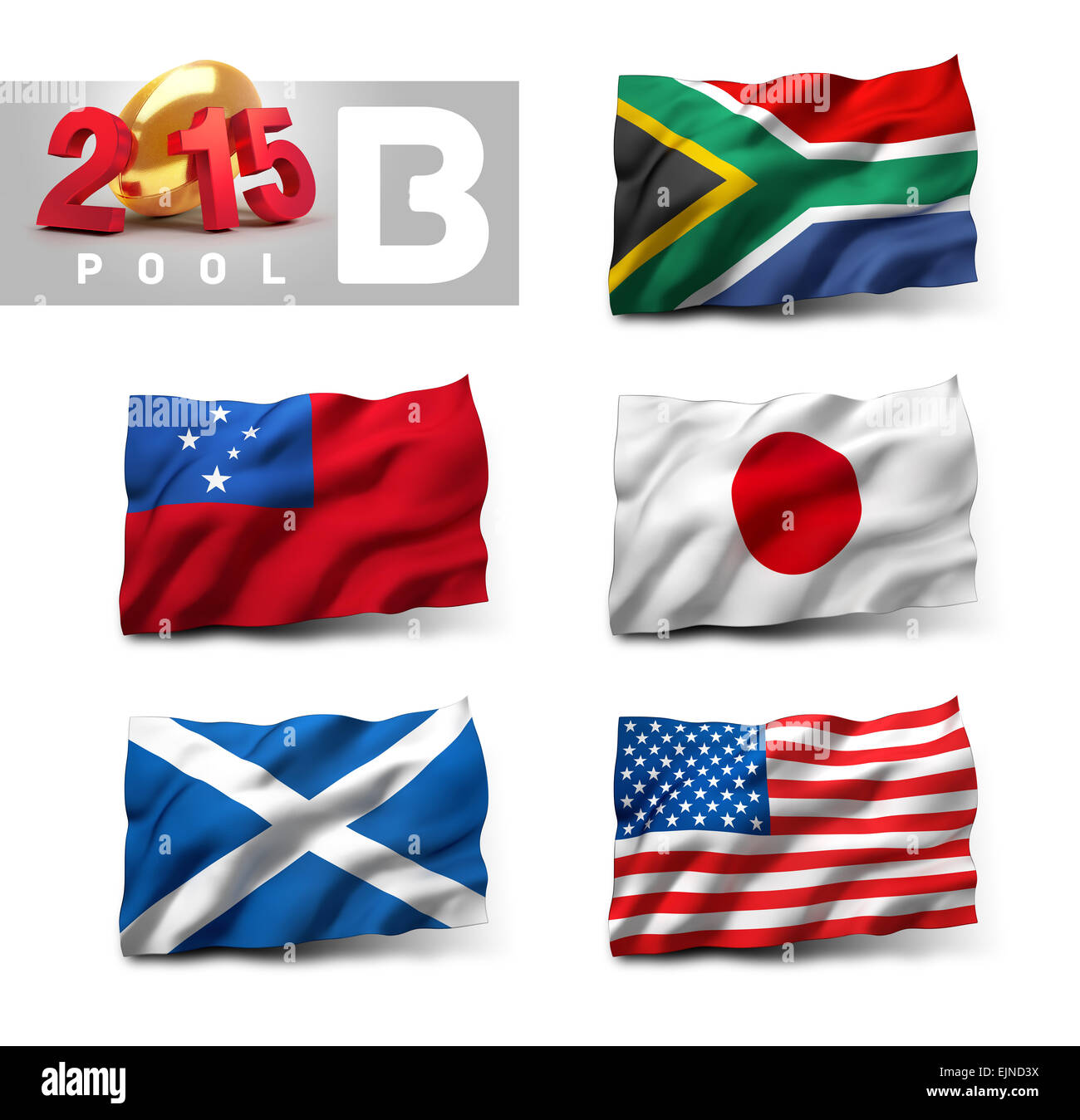 Inghilterra 2015. Il rugby internazionale della concorrenza. Qualifica pool B Foto Stock